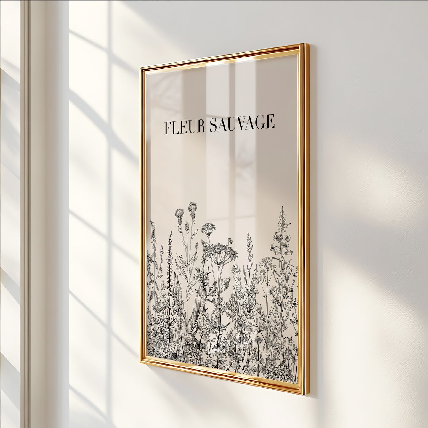 Wildflower — Minimalist Botanical Wall Art Print
