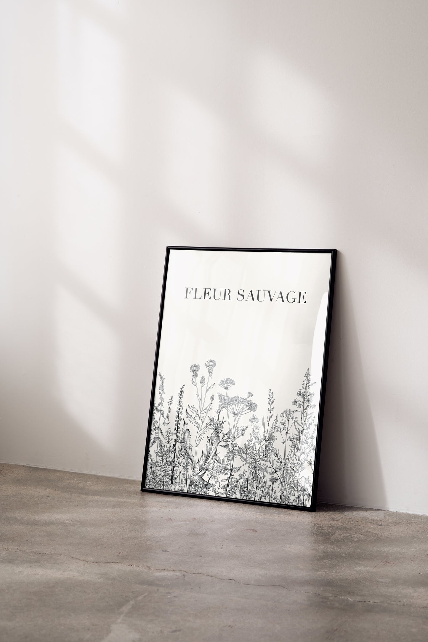 Wildflower — Minimalist Botanical Wall Art Print