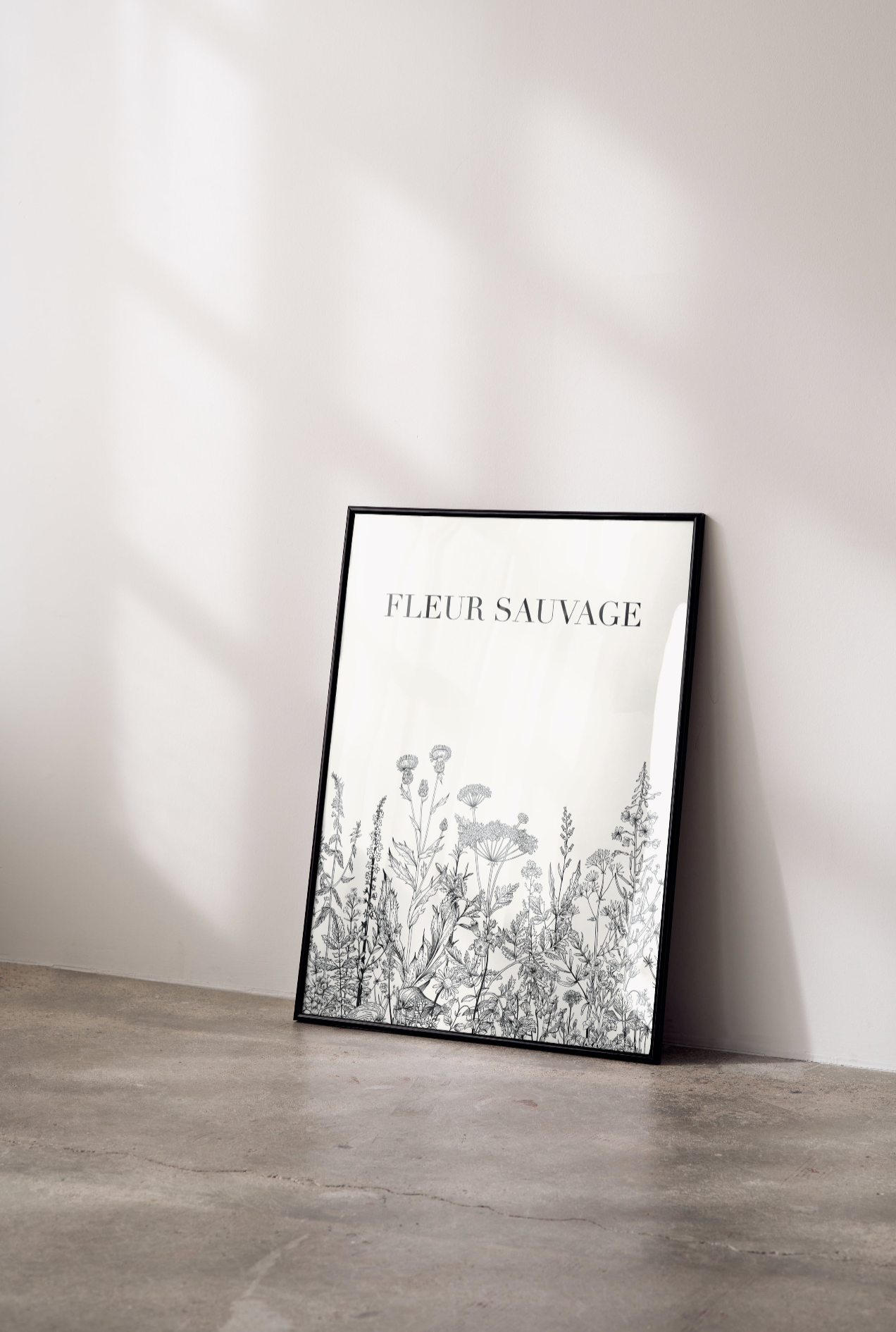 Floral Canvas Art Print - Fleur Sauvage