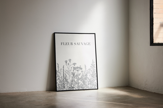 Floral Canvas Art Print - Fleur Sauvage