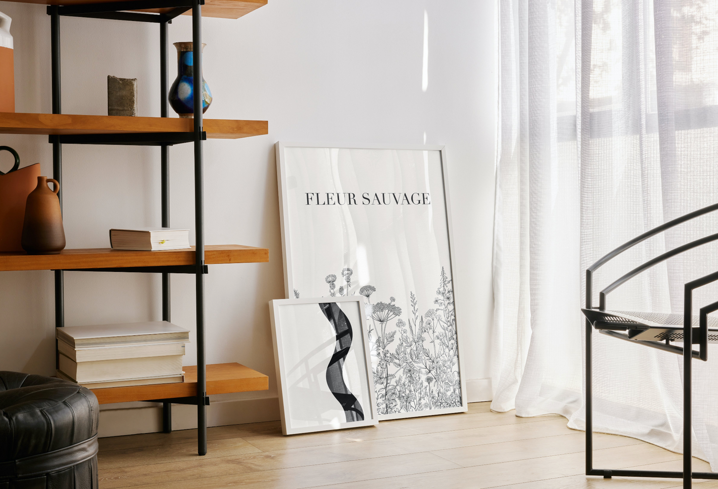 Floral Canvas Art Print - Fleur Sauvage